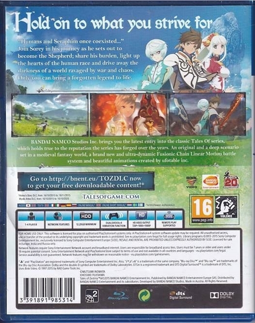 Tales of Zestiria - PS4 (B Grade) (Genbrug)